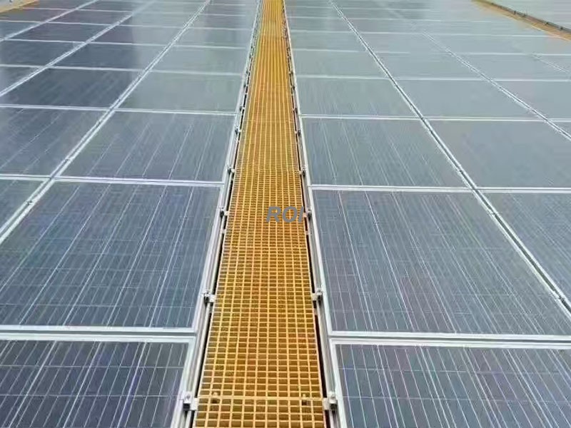 Ferrograte FRP Molded Grating Ferrograte for Solar Panel Mounts