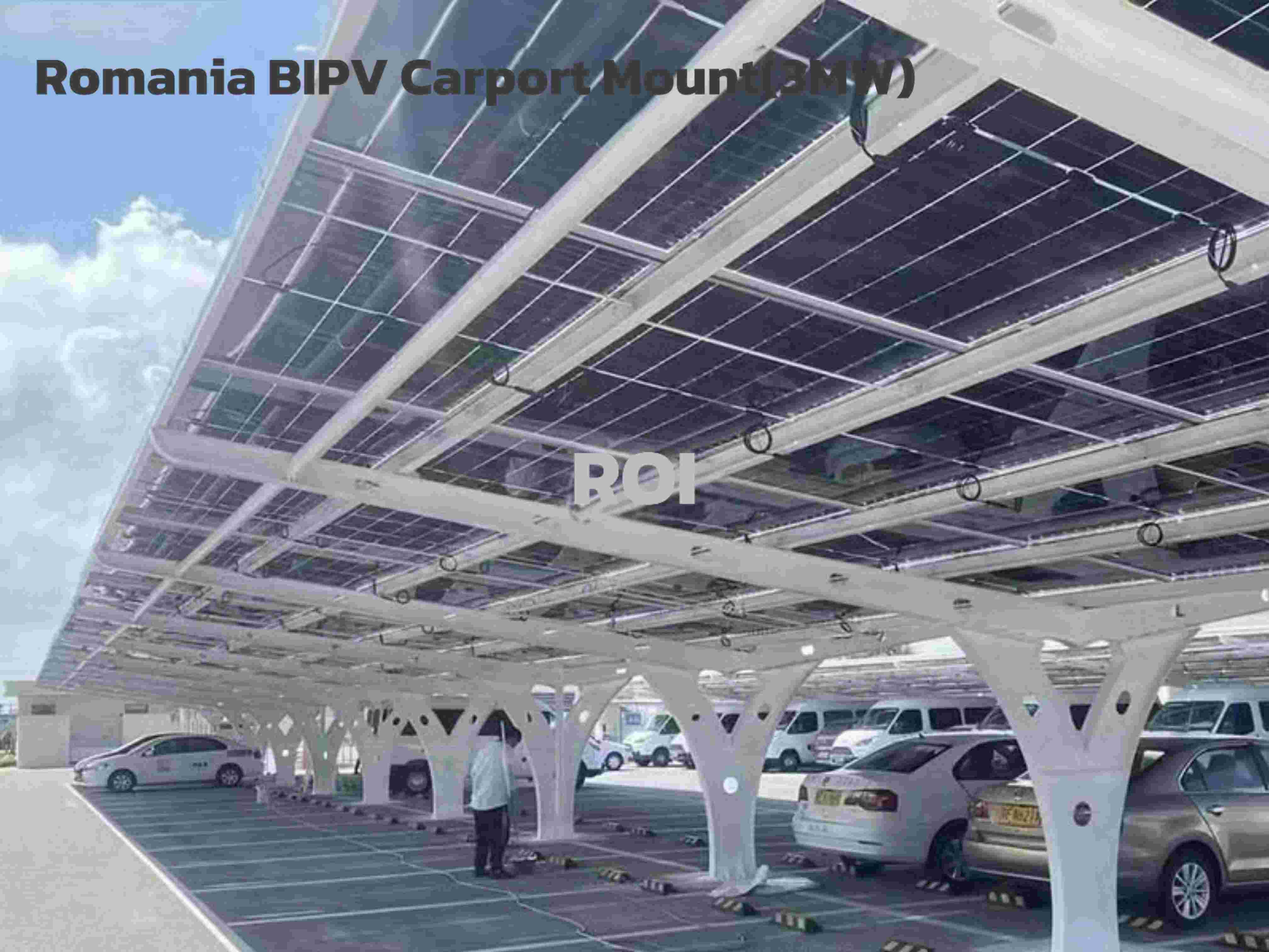 Проект установки навеса для автомобиля BlPV в Румынии
